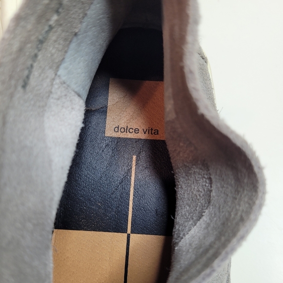 Dolce Vita Gray Suede Slip on Sneakers Size Women's 8.5 - Picture 10 of 11